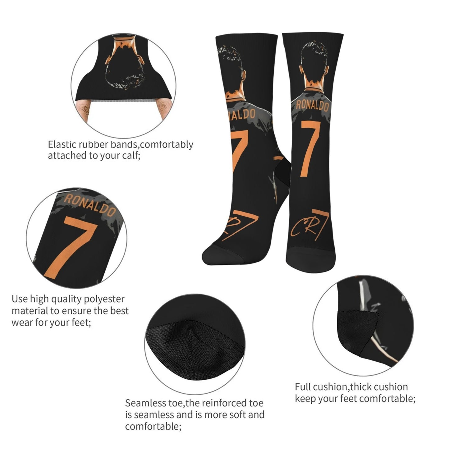 CR7 GOAT FOOTBALL SOCKS