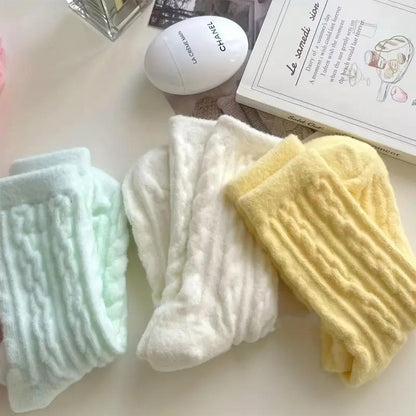 Warm winter plush socks